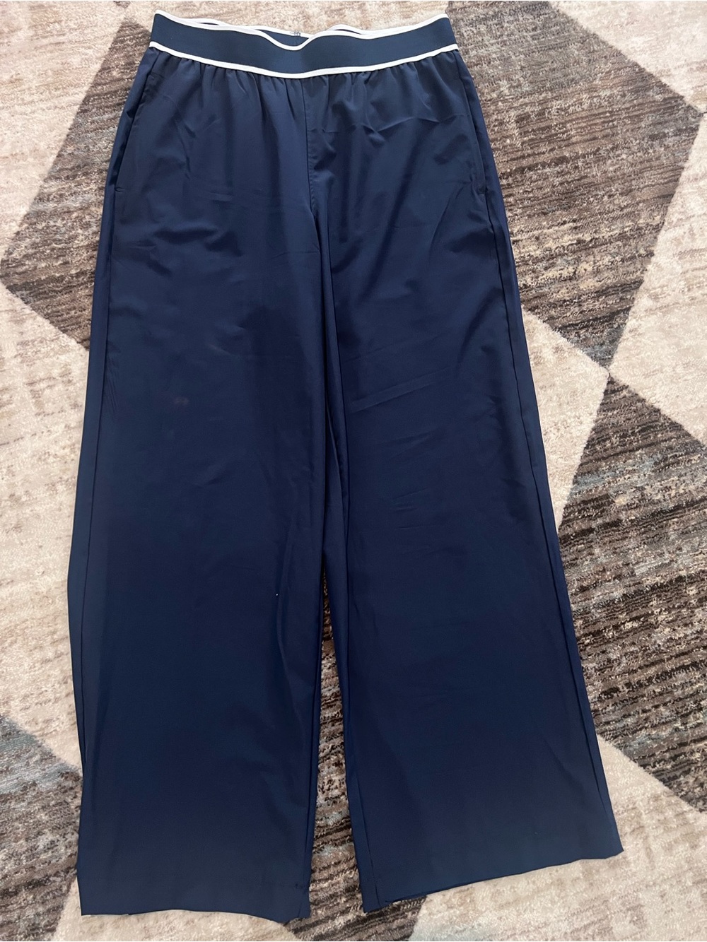 90 Degree By Reflex Women's Navy Wide-Leg trouser